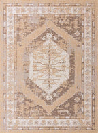 Unique Loom Outdoor Traditional Collection Area Rug - Valeria (9' x 12' 2" Rectangle, Natural/ Ivory)