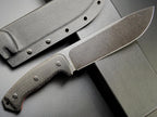 Eafengrow EF148 Fixed Blade Knife AUS-10 Steel Blade Micarta Handle Full Tang EDC Straight Knife for Hunting Camping Bushcraft