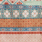Maison d' Hermine Table Runner 100% Cotton Single Layer Table Runners 72 inches Long for Thanksgiving Christmas Decorations Home Kitchen Dining Party Wedding (Romane, 14.5" x 72")