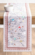 Maison d' Hermine Table Runner 100% Cotton Double Layer Table Runners 72 inches Long for Thanksgiving Christmas Decorations Home Kitchen Dining Party Wedding (Fairy Christmas, 14.5" x 72")