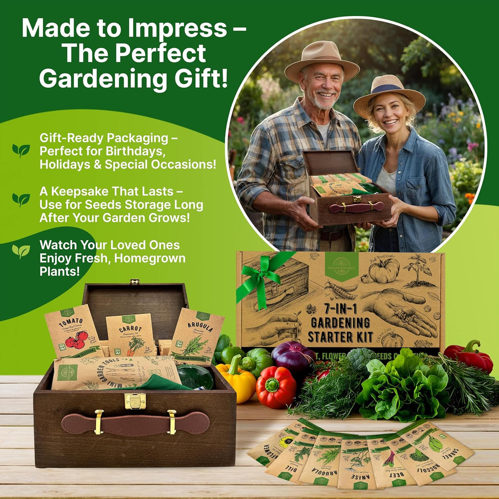 Organo Republic Medicinal & Tea Herb Seeds Variety Pack for Indoor & Outdoors - 75 Variety Pack. Non-GMO Heirloom Garden Seeds: Rosemary, Cilantro, Basil, Oregano, Parsley, Dill, Lavender, Catnip