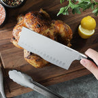 Babish High-Carbon 1.4116 German Steel 6.5 Inch Full Tang, Forged Cleaver Kitchen Knife