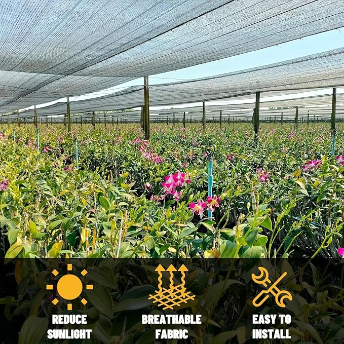 ColourTree 70% Black Shade Cloth Custom Size 2FT x 80FT Mesh Tarp, UV Resistant Netting with Upgrade Grommets for Plant Cover, Greenhouse, Chicken Coop, Barn, Kennel, Garden. (We Make Custom Size)