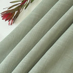 maxmill Lux Faux Linen Table Cloth with Slubby Texture Wrinkle Resistant Anti-Shrink Soft Tablecloth for Kitchen Dining Tabletop for Buffet Banquet Parties Rectangle 60 x 140 Inch Sage Green