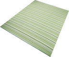 Outdoor/Indoor Rug Plastic Straw Rug Waterproof Portable Outdoor Mat, Easy to Clean and Fold,Perfect for Garden, Patio, Picnic, Decking-（Green，5x7Ft）