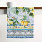 Maison d' Hermine Table Runner 100% Cotton Single Layer Table Runners 72 inches Long Decorative for Home Kitchen Dining Party Baby Shower Wedding Bridal Shower Spring Summer (Citrus, 14.50" x 72")