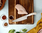8-Inch Chef Knife – Ultra-Sharp German High Carbon Stainless Steel, Full Tang, Ergonomic Handle, Multipurpose Kitchen Knife for Chopping, Slicing, and Dicing, Cream