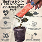 All-in-One Complete Organic Plant Food, Indoor Plant Food for Houseplants, Organic Fertilizer for Vegetable Gardens, 7 Formulated Single Servings Feeds 14 gal Fast and Slow Release