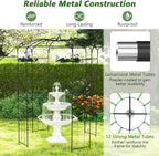 Giantex Birdcage Shape Gazebo - 9.4' H x 6.8' W Metal Arch Trellis for Climbing Plants Clematis Vines, French Style Pergola Pavilion Garden Arbor for Weddings Photoshoots Ceremony Party Outdoor Decor