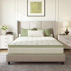 Queen Mattress, 12 Inch Innerspring Queen Size Hybrid Mattress with Individually Pocket Innerspring for Cool Motion Isolation & Silent Sleep, Pressure Relief, Edge Support,Medium Firm