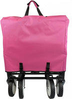 Meda 40876 | Collapsible Folding Outdoor Utility Wagon Cart (Pink)