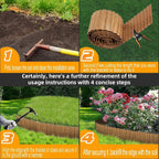 Metal Landscape Edging,12Inch×20FT Corrugated Metal Garden Edging Border Heavy Duty Garden Borders Edging Lawn Edging for Garden,DIY Flower Beds,Lawns,Pathway (Rusted)