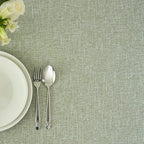 maxmill Flaxy Faux Linen Tablecloth with 2-Tone Slubby Texture Wrinkle Resistant Anti-Shrink Soft Table Cloth for Kitchen Dining Restaurant Tabletop for Event Holiday Dinner Round 70 Inch Sage