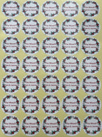 Custom Stickers for Weddings, Birthdays & Businesses - Personalized Labels with Your Logo - Waterproof, Fade and Heat Resistant - Pack of 100-1000 (Wreath G, 4 Inch)