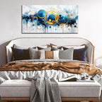 Abstract Art Work for Wall Decor - Large Canvas Wall Art for Living Room - Minimalist Art Ready to Hang Size 24" x 48"