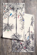 Maison d' Hermine Table Runner 100% Cotton Single Layer Table Runners 60 inches Long for Thanksgiving Christmas Decorations Home Kitchen Dining Party Wedding (Amazonia, 14.5" x 60")