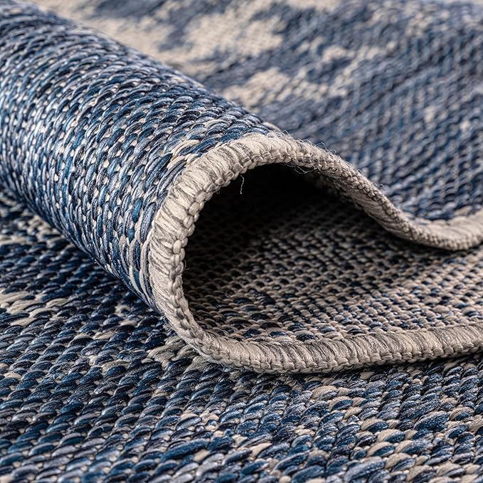 Keen Home Design Terrace Outdoor Area Rug - 6x9 Washable Indoor/Outdoor Rug for Patio, Kitchen, Balcony, Beach, Garden, Deck and Porch, Size: 6'x8'10"