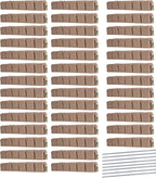 Beuta Landscape Edging | Garden Edging Border | Faux Stone Blocks for Lawn Edging, Flower Beds & Yard Edging– 40 Pack | Each Section Has 6 Blocks 48" L x 4" W x 6.5" H | 80 Spikes | Cobblestone