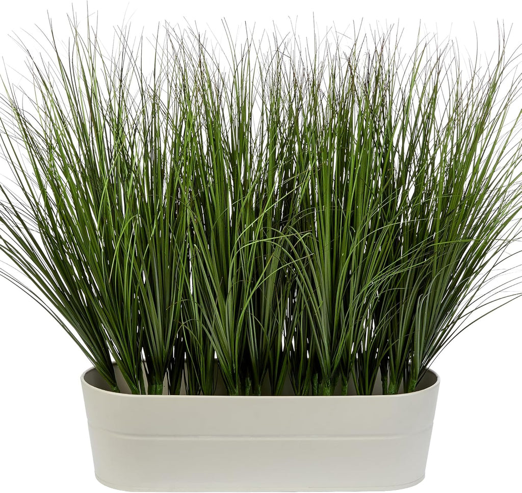 48PCS Fake Plants Artificial Wheat Grass Greenery Plastic Plants Fake Grass Artificial Plants for Outdoor Decor Artificial Grass Plant with Greenery Stems for Indoor Home Decoration 26.4"