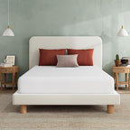 EGO 8 Inch Full Memory Foam Mattress - Green Tea & Cooling Gel, Medium Firm, CertiPUR-US Certified, Double Mattress, 54"x75", White
