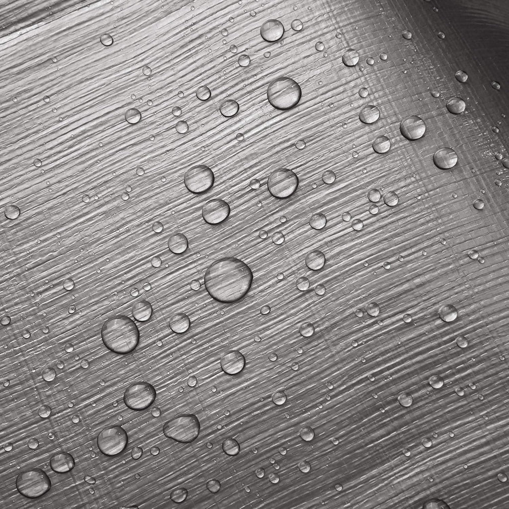 Yescom 16x20 Ft 10 Mil Poly Tarp Protective Cover Tarpaulin Heavy Duty Reversible Silver Black Tarps