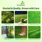 Outsidepride Showtime Perennial Lawn Grass Seed Mix - 50 lbs. Premium Blend of Creeping Red Fescue, Rye Grass & Kentucky Bluegrass Seed for Sports Fields, OptiGrowth Coated for Better Establishment