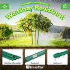 Fencer Wire 25 Pack of 3ft / 36 Inch Durable Metal Plant Supports Garden Stakes, Plant Stakes, Garden Poles for Outdoor & Indoor, Plant Support and Sticks for Tomato, Potted Plants, Beans, Cucumbers