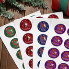 Personalized Christmas Stickers - Custom Name Waterproof Christmas Gift Tags for Gift Box Xmas Holiday Decorations Party Favors - 30 Stickers (Santa Claus Initial)