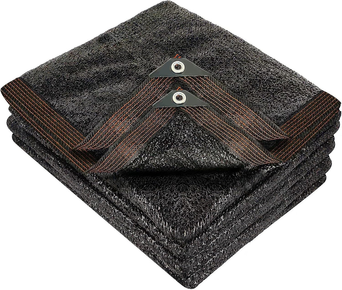winemana 50% Black Shade Cloth, 8 x 20 FT Durable Mesh Tarp with Grommets, Garden Sunblock Shade Cloth Shading Antifreezing for Plants Cover, Greenhouse, Barns Kennel, Patio, Tomatoes