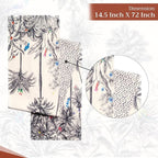 Maison d' Hermine Table Runner 100% Cotton Double Layer Table Runners 72 inches Long for Thanksgiving Christmas Decorations Home Kitchen Dining Party Wedding (Amazonia, 14.5" x 72")