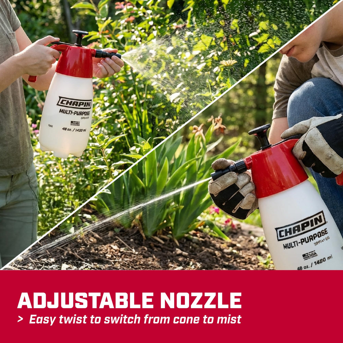 Chapin 48oz Handheld Sprayer, Anti-Clog for Continuous Spray