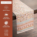 Maison d' Hermine Table Runner 100% Cotton Double Layer Table Runners 72 inches Long for Thanksgiving Christmas Decorations Home Kitchen Dining Party Wedding (Nila, 14.5" x 72")