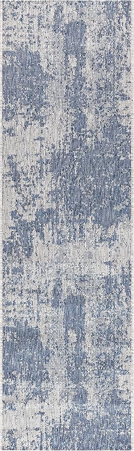 Keen Home Design Terrace Outdoor Runner Rug - 2x12 Washable Indoor/Outdoor Rug for Patio, Kitchen, Balcony, Beach, Garden, Deck and Porch, Size: 2'2"x11'10"