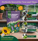 24 Gourmet Culinary Flower Seeds Variety Pack - 7,790+ Non-GMO Heirloom Flower Seeds for Planting Indoor & Outdoor Home Garden - Culinary Flowers Seed Packets for Planting Edible Flowers