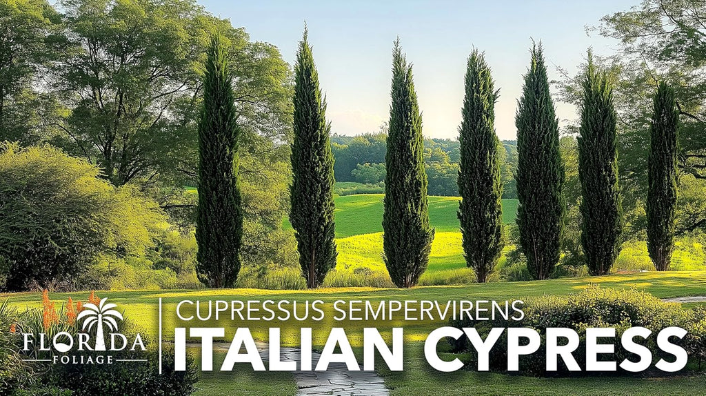 Italian Cypress | 20 Live Trees | Cupressus sempervirens | Narrow Evergreen Plants | Tall Privacy Landscaping | Upright Ornamental Outdoor Plant