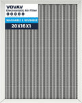 16x20x1 Air Filter-MERV 8, Washable & Reusable Electrostatic Air Filter, AC/HVAC Furnace Filter, Lasts a Lifetime, Permanent Filter, Breathe FresherHome And Office Actual Size:15.5x19.75x0.1 Inch