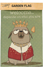 Primitives by Kathy Decorative Double-Sided Garden Flag - Somewhat Welcome