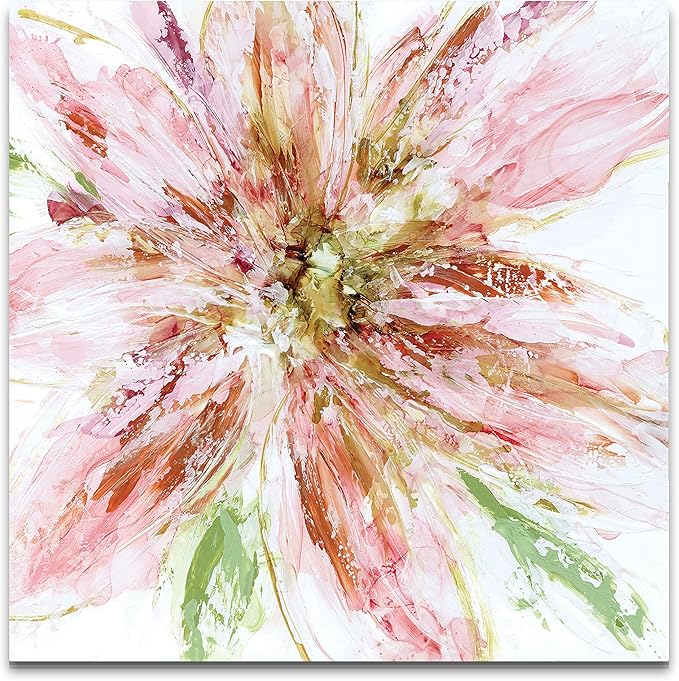 Wexford Home Floral Strokes I -Gallery Wrapped Canvas Art Print 40x40 Multicolor