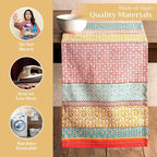 Maison d' Hermine Table Runner 100% Cotton Single Layer Table Runners 72 inches Long Decorative for Home Kitchen Dining Party Baby Shower Wedding Bridal Shower Spring Summer (Provence, 14.50" x 72")