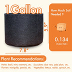 Gardzen 20-Pack 1 Gallon Nonwoven Grow Bags, Aeration Fabric Pots