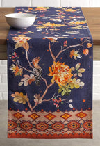 Maison d' Hermine Table Runner 100% Cotton Double Layer Table Runners 108 inches Long for Thanksgiving Christmas Decorations Home Kitchen Dining Party Wedding (Kelim - Infinity, 14.5" x 108")