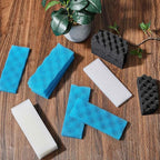 18 Pcs Aquarium Filters Bio Sponge Sets Compatible with Fluval 206/207 Aquarium Filters Including Blue White Black Biological Sponge Foam for Replacement Filter Media Kit