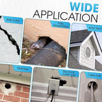 [Upgraded] Rodent Barrier Kit, 2Pcs Steel Wool Included 2Pcs PU Spray Foam for Mice Control, 3.2"x7.5’ Rodent Control Fill Fabric, Gloves, Scissors, Gap Blocker in Hole Pipeline Vent in House, Garage