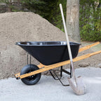 WILLBOND Wheel Barrow Handles Wood Replacement 59'' Wheelbarrow Handles Kit with 2 Wheelbarrow Wedge Heavy Duty Wood with Tough Seal Coat and Pre Drilled Holes for Wheelbarrows, Easy Install