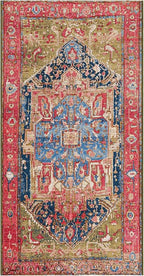 Unique Loom Outdoor Traditional Collection Area Rug - Limon (2' 7" x 5' 3" Runner, Multi/ Red)