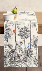 Maison d' Hermine Table Runner 100% Cotton Single Layer Table Runners 72 inches Long for Thanksgiving Christmas Decorations Home Kitchen Dining Party Wedding (Amazonia, 14.5" x 72")