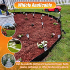 Corrugated Metal Garden Edging, 6"×100Ft Landscape Edging Border for DIY Lawn, Flower Bed and Garden, Flexible Bender Border for Lawn and Yard, Sturdy Galvanized Garden Edging Border, Black