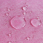 Outdoor Tablecloth Wrinkle-Free Stain Resistant Waterproof Polyester Fabric Table Cover with Zipper Umbrella Hole for Picnic/Party/Dinner/Patio Garden(60inch Round,Zippered,Pink)