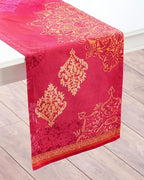 Maison d' Hermine Table Runner 100% Cotton Single Layer Table Runners 108 inches Long for Thanksgiving Christmas Decorations Home Kitchen Dining Party Wedding (Versailles, 14.5" x 108")