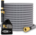 TITAN Flexible Garden Hose 15FT – Ultra Lightweight, Heavy Duty Water Hose with Brass Fittings & Jet Nozzle – Kink-Free, Non-Expanding, Durable Fabric Hose for Yard, Lawn, Car Wash, Outdoor Use